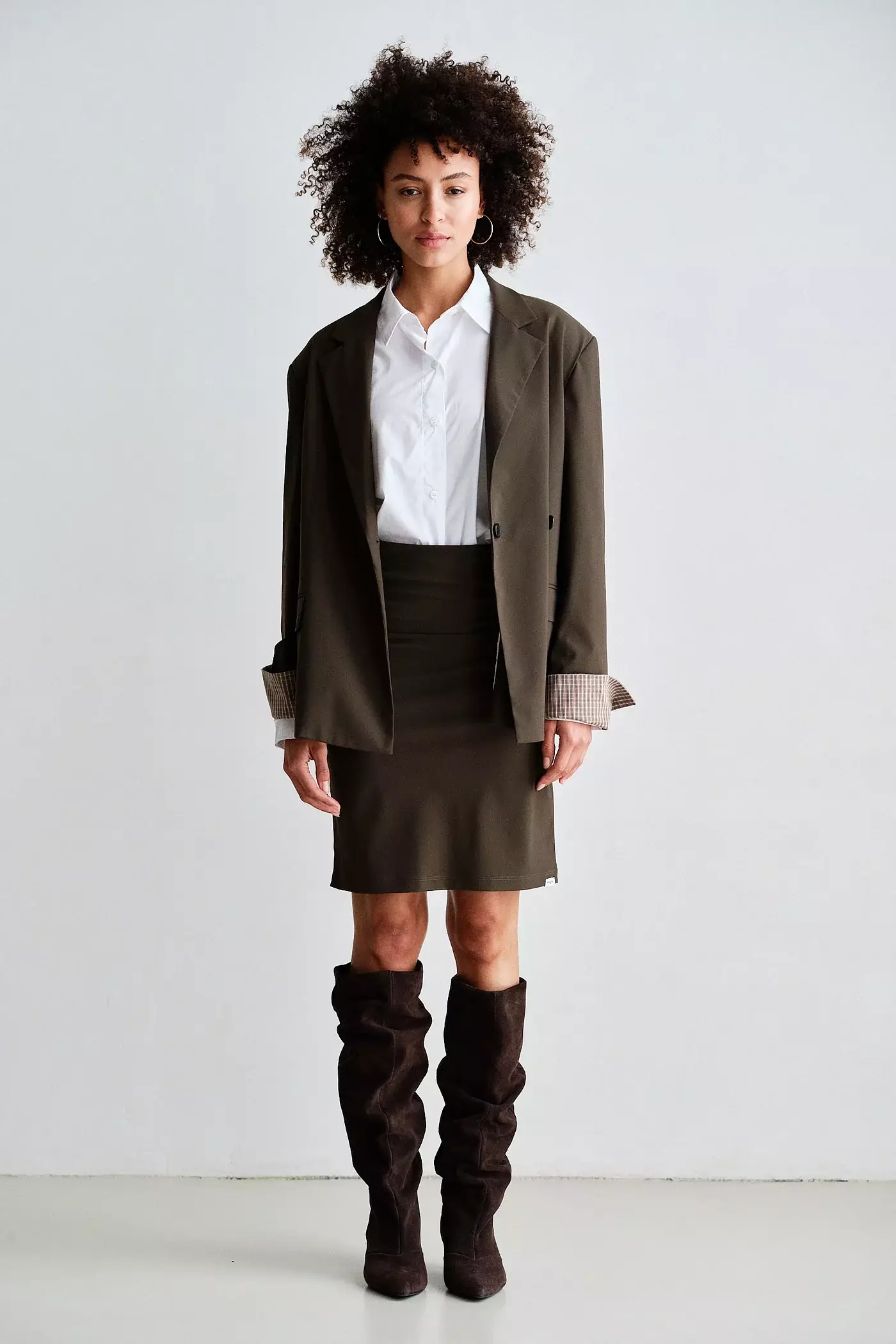 Penn & Ink NY  - Skirt Tabac - 4