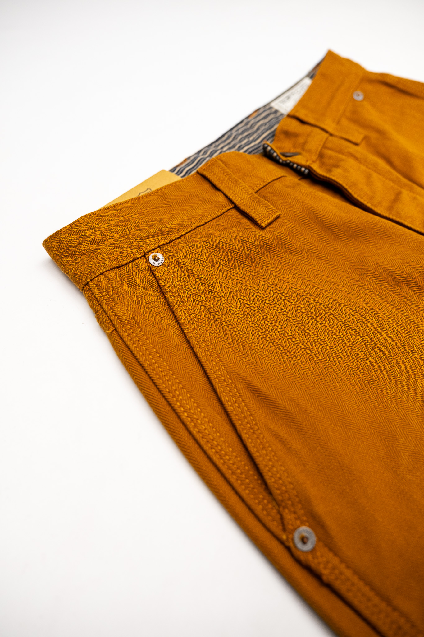 Freenote - Ortega Pant 13 Ounce Rust Herringbone - 6