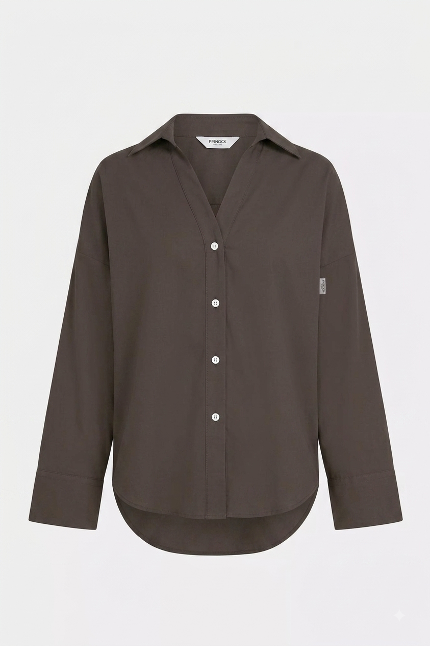 Penn & Ink NY  - Blouse Tabac - 3