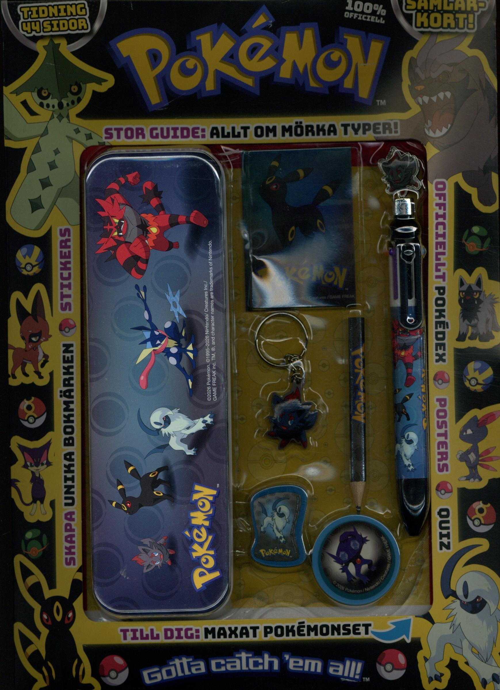 Megapack nr 6 2026, Pokemon stor guide allt om mörka typer...