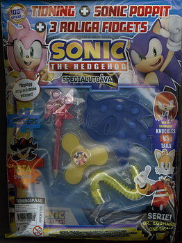Tidningspåse nr 5 2026, Sonic Specialutgåva med 3 roliga fidgets