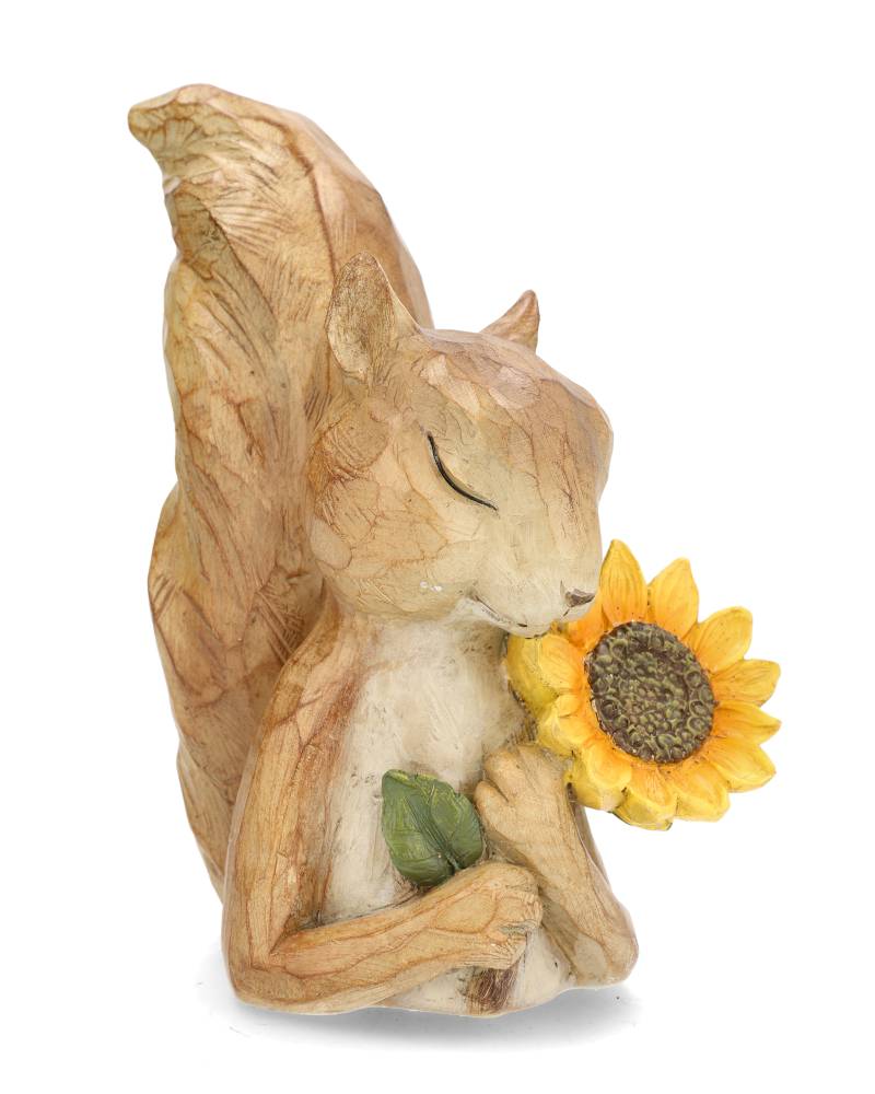 Squirrel with sunflower 16x18x26 cm - 6