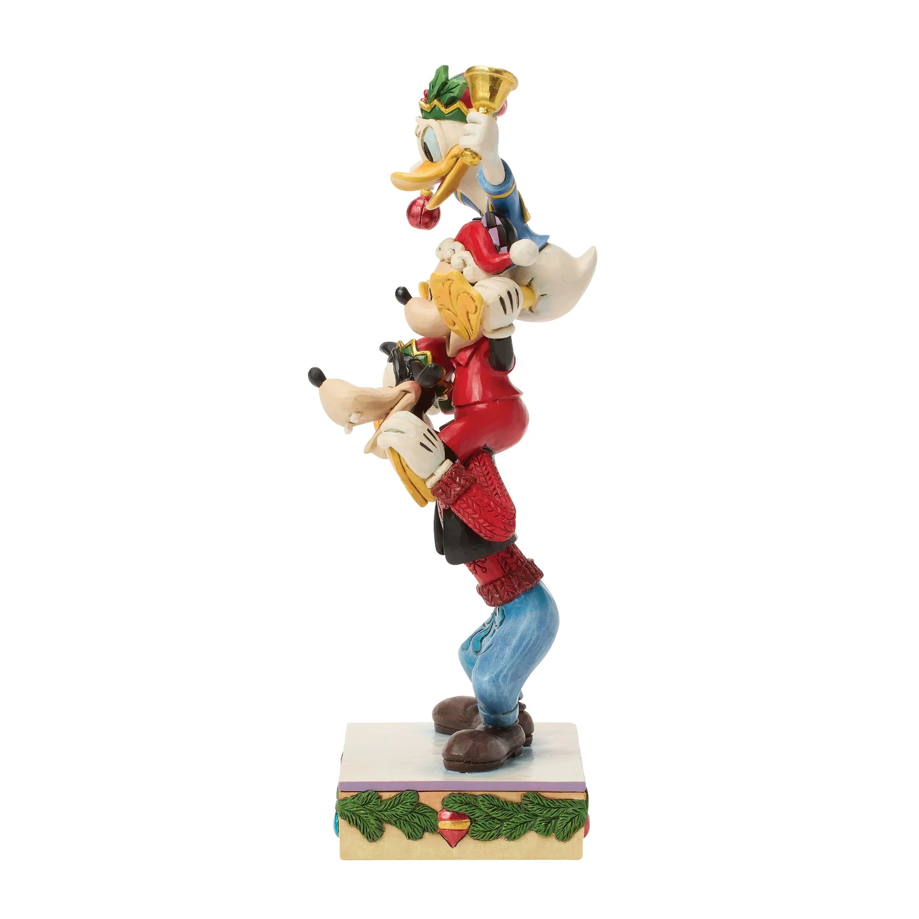 Jim Shore Disney Figurin - Mickey Donald Goofy Stacked - 4
