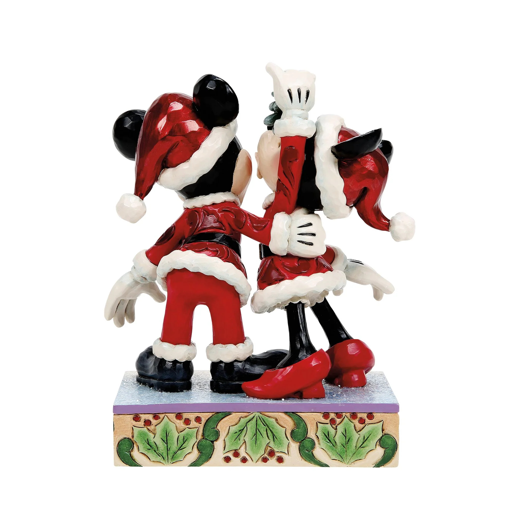 Jim Shore Disney Figurin - Mickey and Minnie Mistletoe - 3