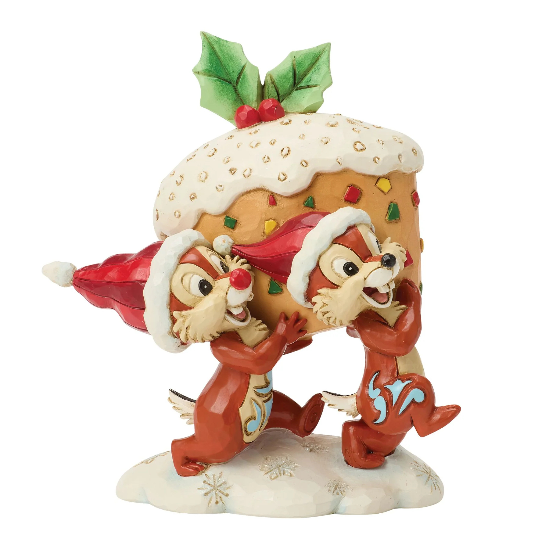 Jim Shore Disney Figurin - Chip & Dale Fruitcake - 4
