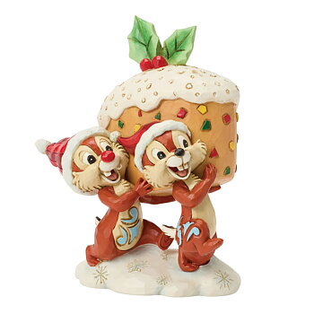 Jim Shore Disney Figurin - Chip & Dale Fruitcake