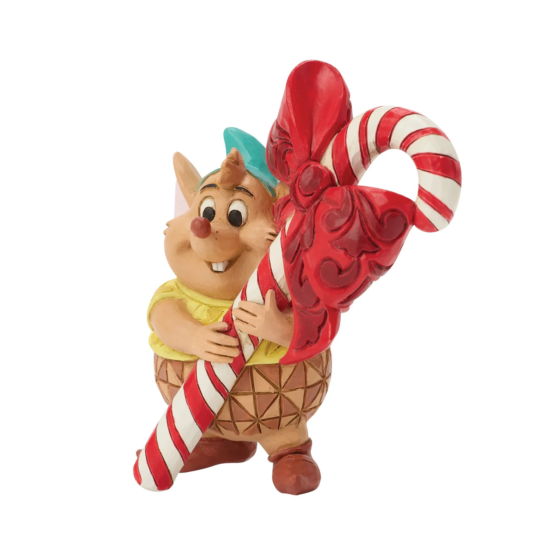 Jim Shore Disney Figurin - Gus Candy Cane Mini - 3