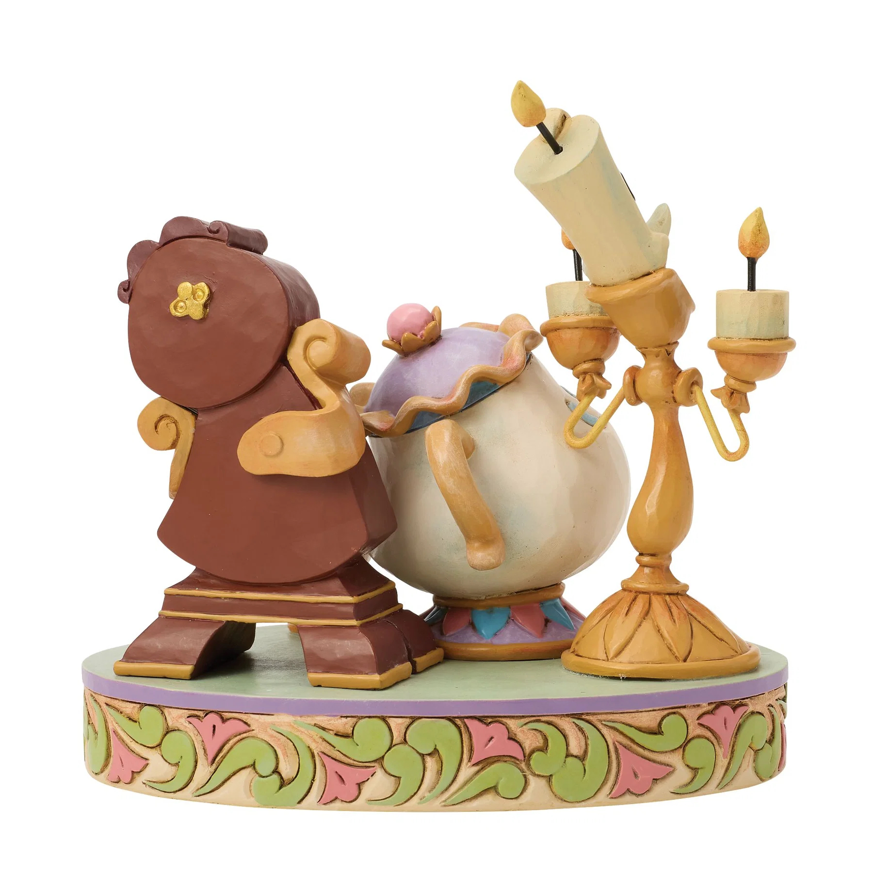 Jim Shore Disney Figurin - Lumiere Mrs Potts Cogsworth - 5