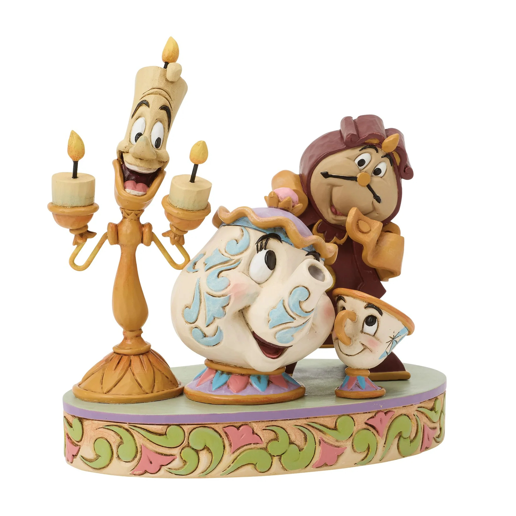 Jim Shore Disney Figurin - Lumiere Mrs Potts Cogsworth - 4