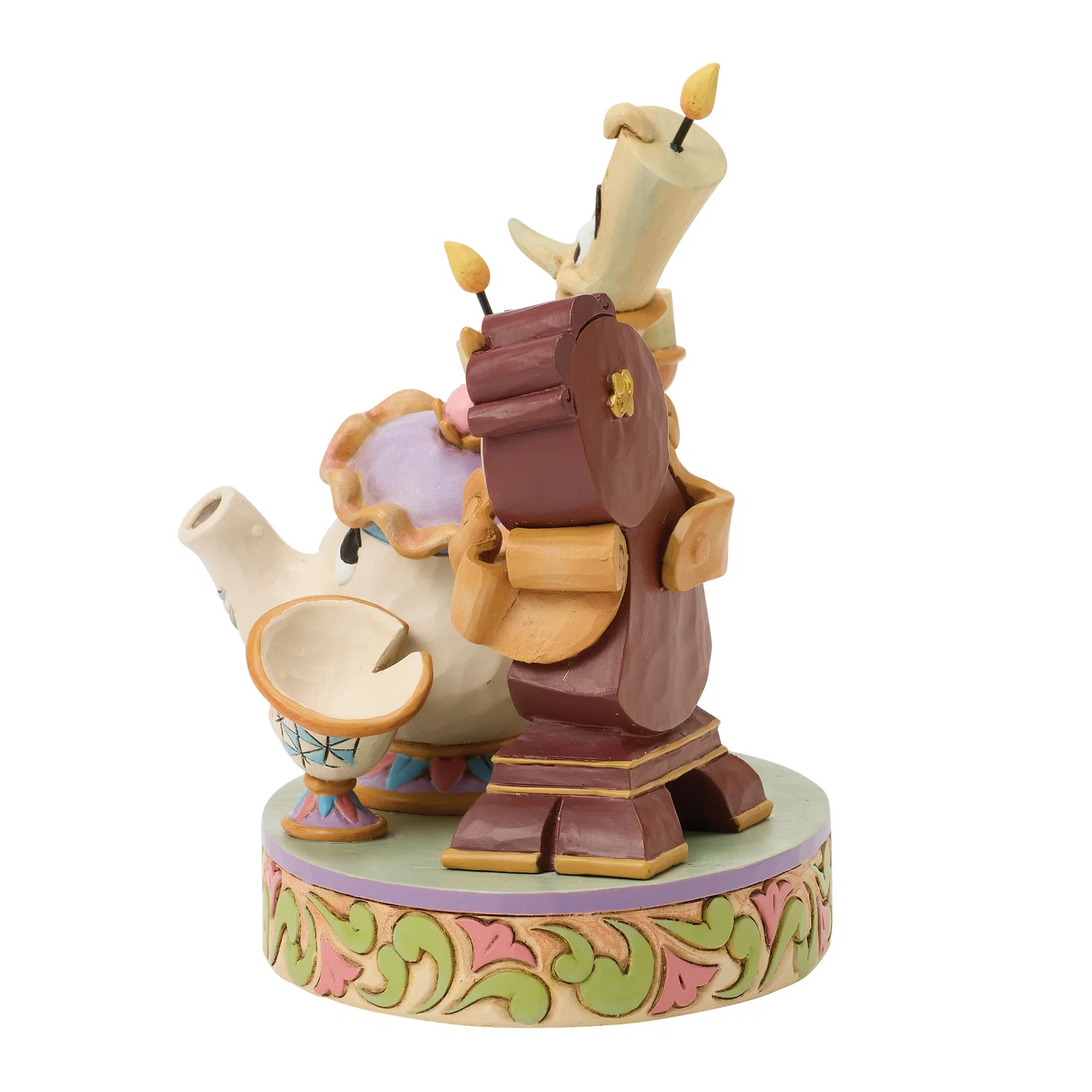 Jim Shore Disney Figurin - Lumiere Mrs Potts Cogsworth - 2