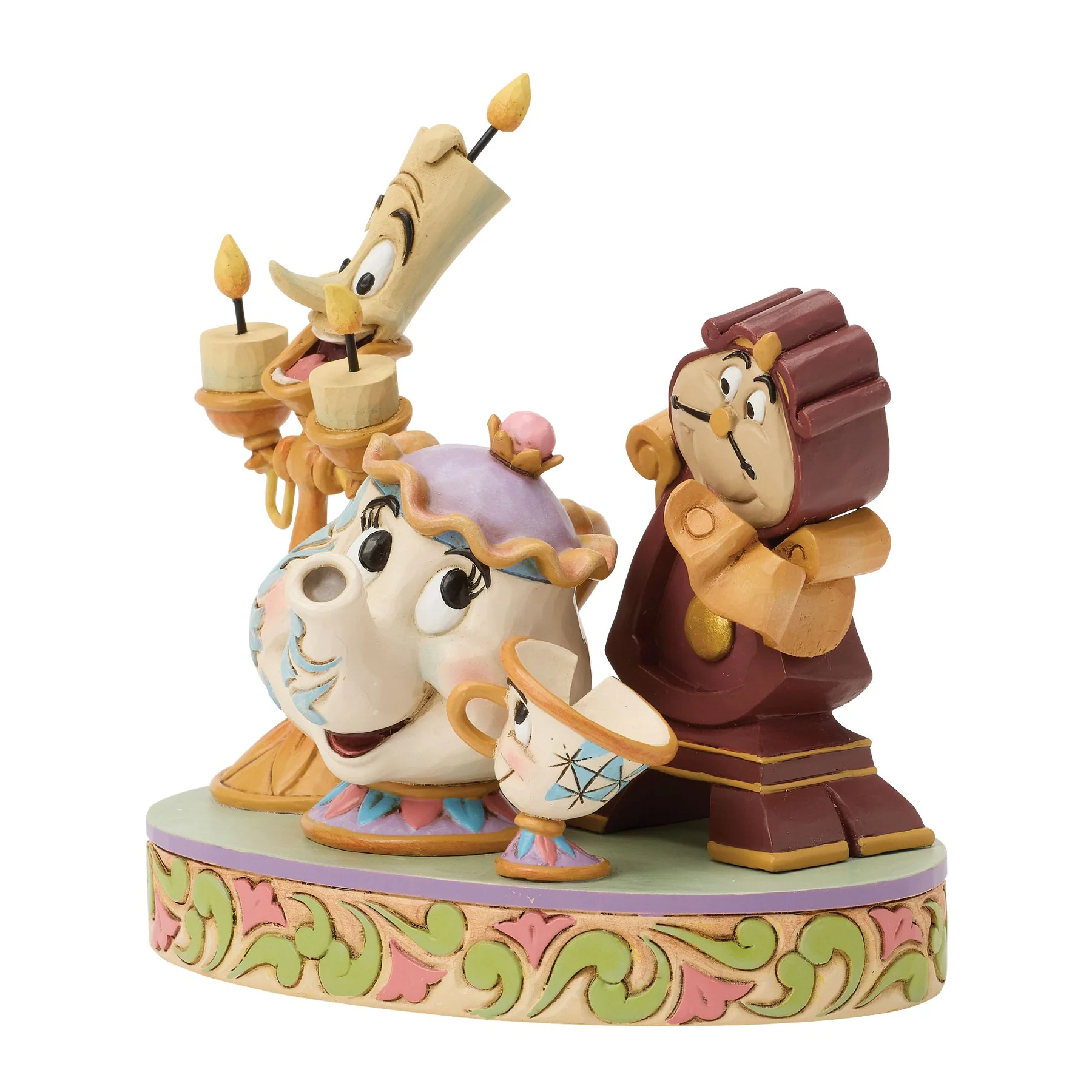 Jim Shore Disney Figurin - Lumiere Mrs Potts Cogsworth - 3
