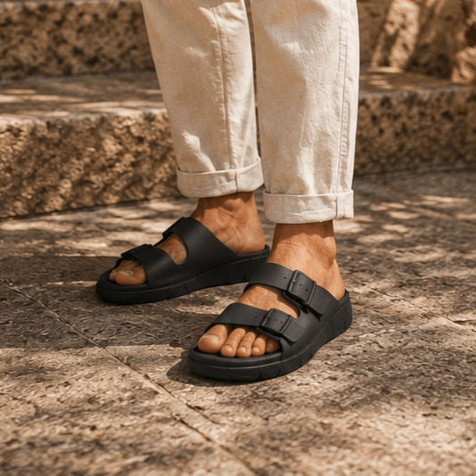 2655 Sandal Svart med utbytbar fotbädd  - 2