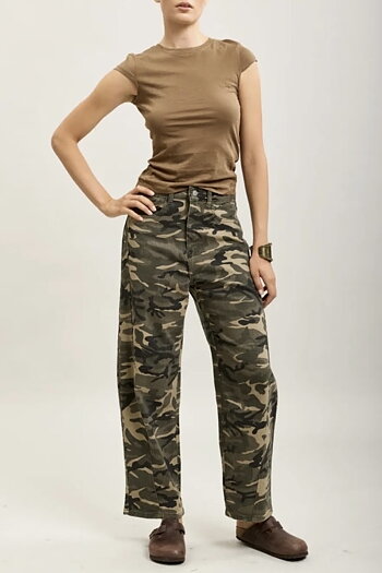 Qnuz - Barrel Camo Jeans