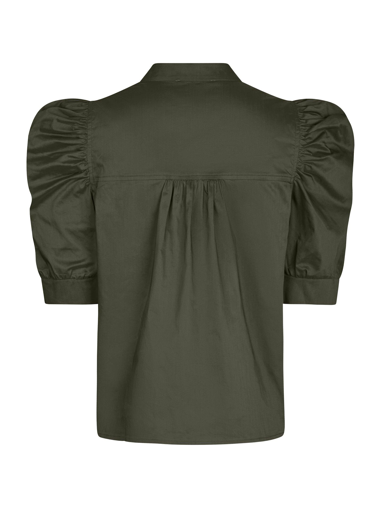 Roella Poplin Blouse Army - 2