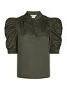 Roella Poplin Blouse Army