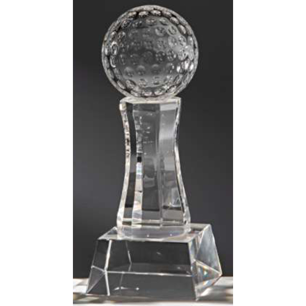 Crystal Trophy Golf 200 mm inklusive presentask