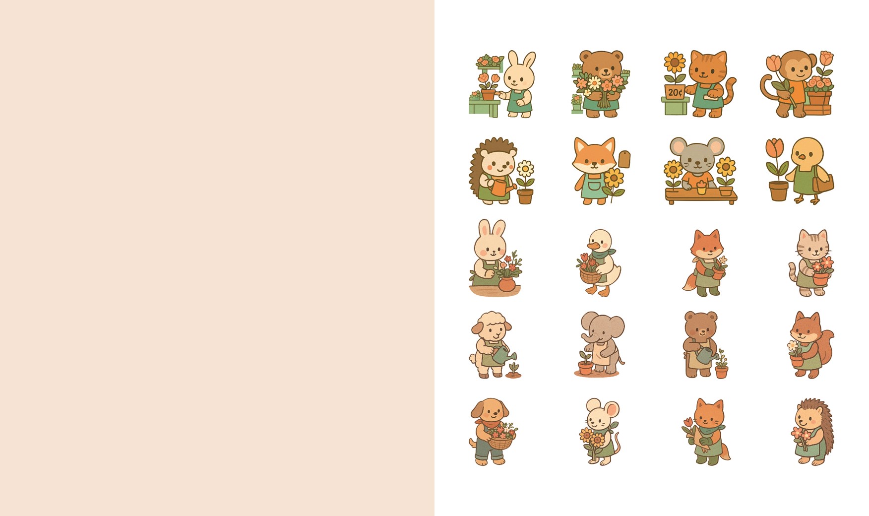 Cute 'n' Cozy Sticker Therapy: Flower Shops - 4