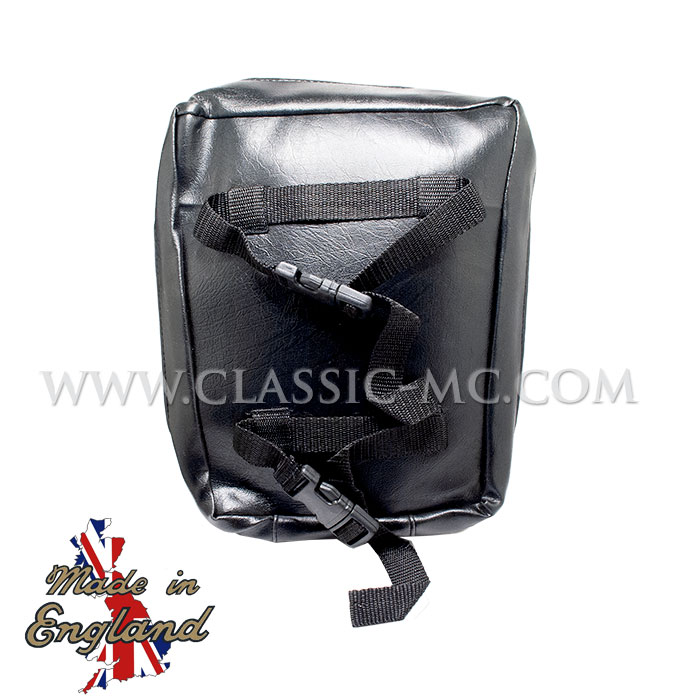 TANK BAG, BLACK LEATHER - 2