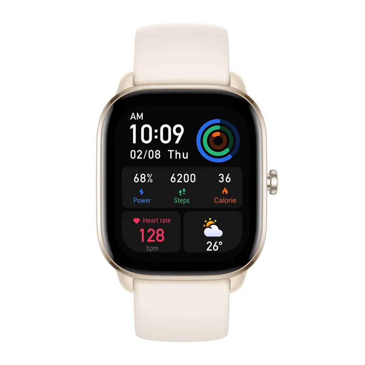 Amazfit GTS 4 Mini - 6 Månader Garanti Begagnad i Nyskick - Moon light white - 2
