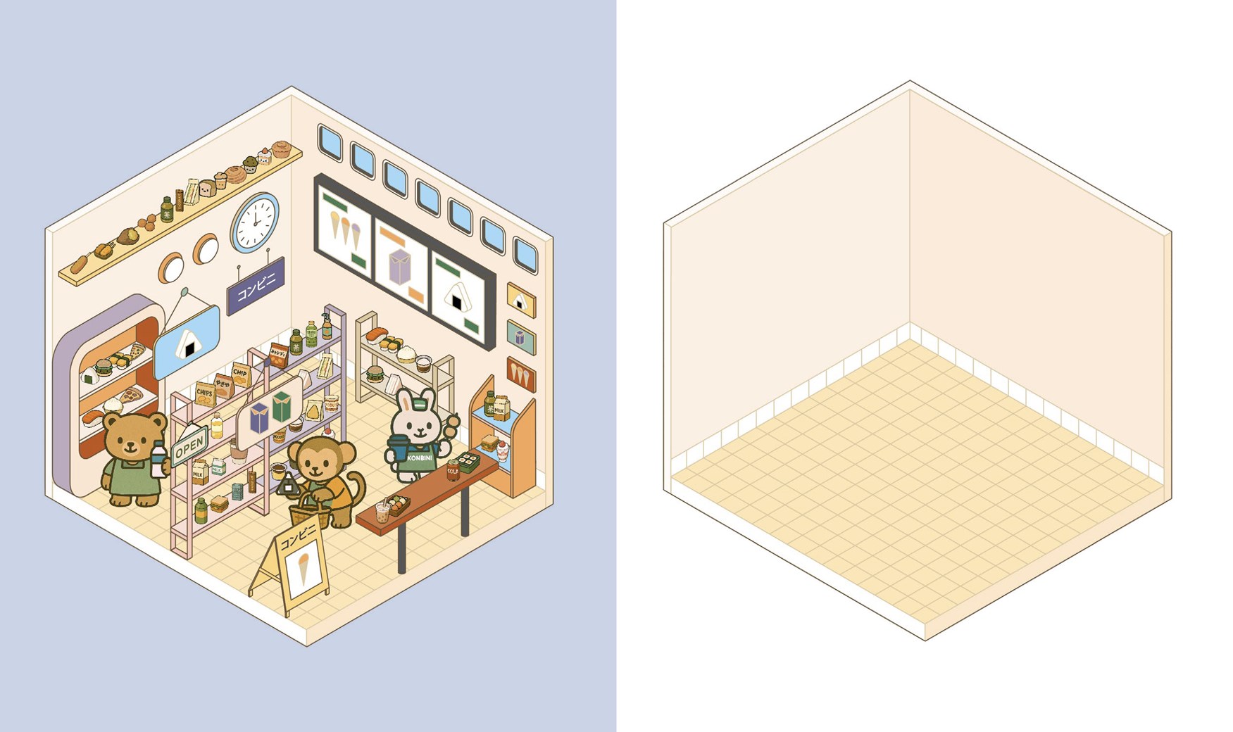 Cute 'n' Cozy Sticker Therapy: Convenience Stores - 2