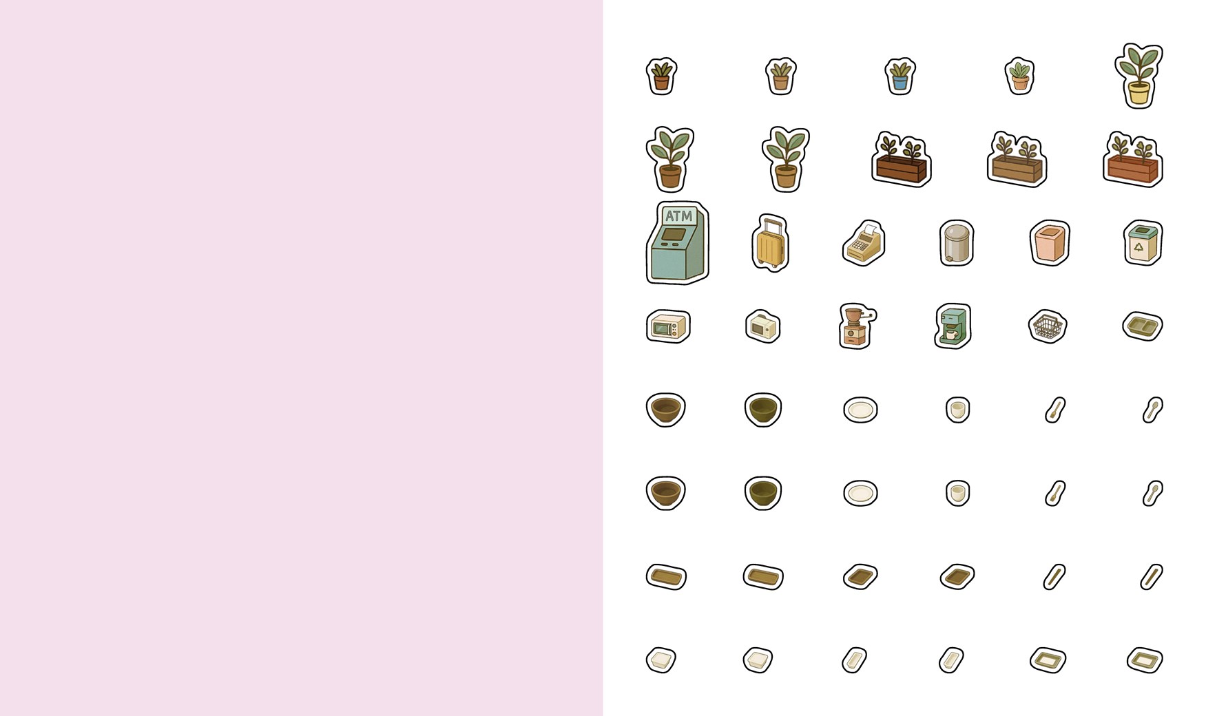 Cute 'n' Cozy Sticker Therapy: Convenience Stores - 7