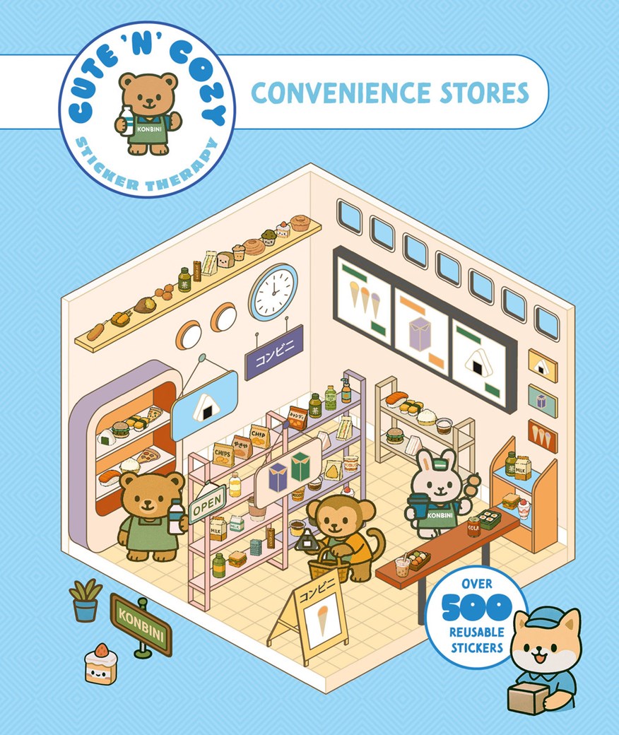 Cute 'n' Cozy Sticker Therapy: Convenience Stores