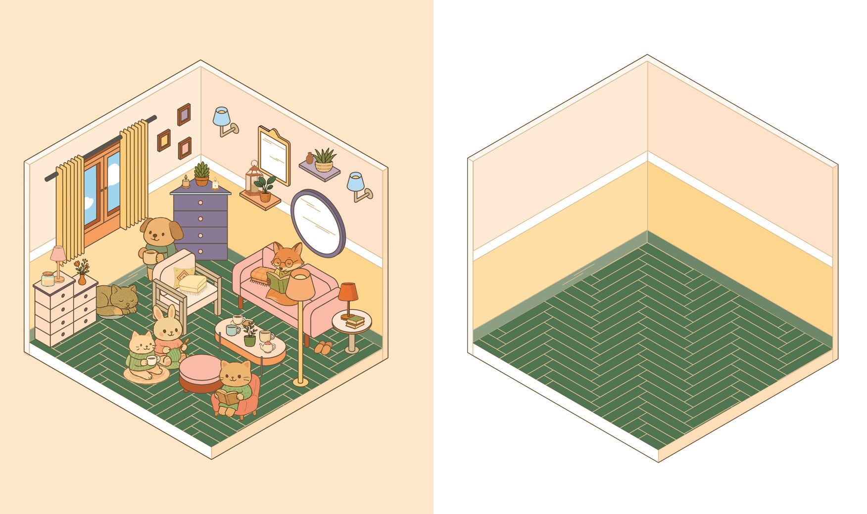 Cute 'n' Cozy Sticker Therapy: Homes - 2