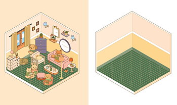 Cute 'n' Cozy Sticker Therapy: Homes