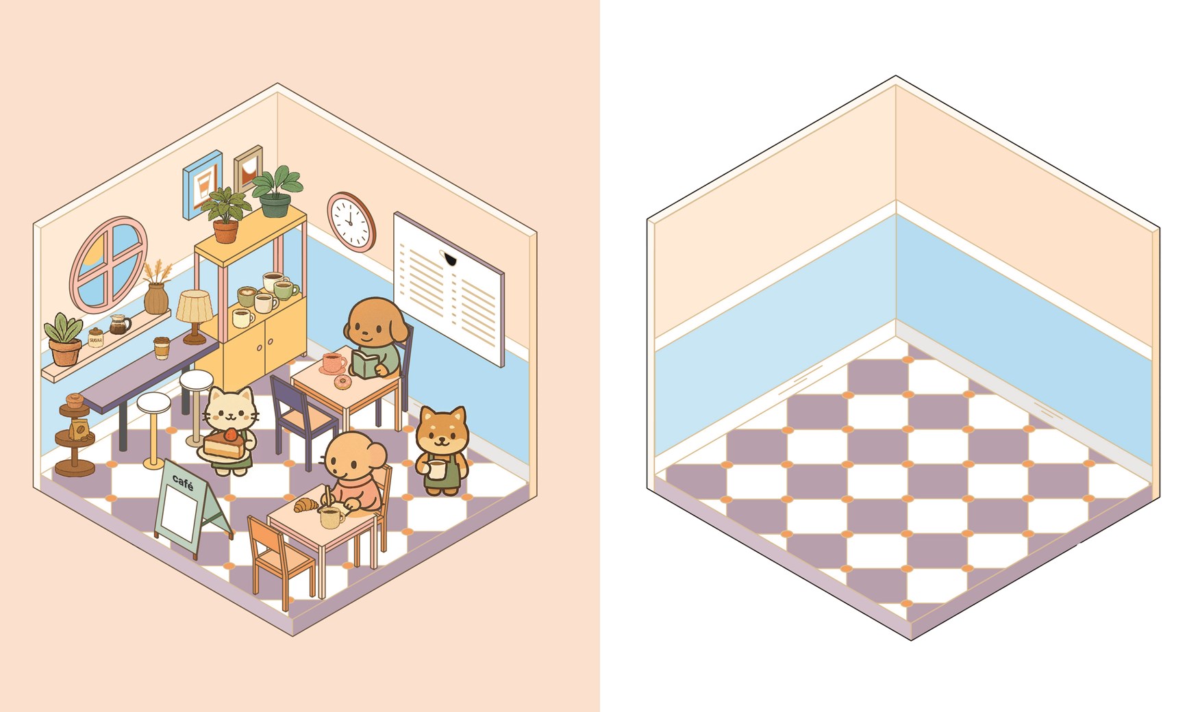Cute 'n' Cozy Sticker Therapy: Coffee Shops - 2