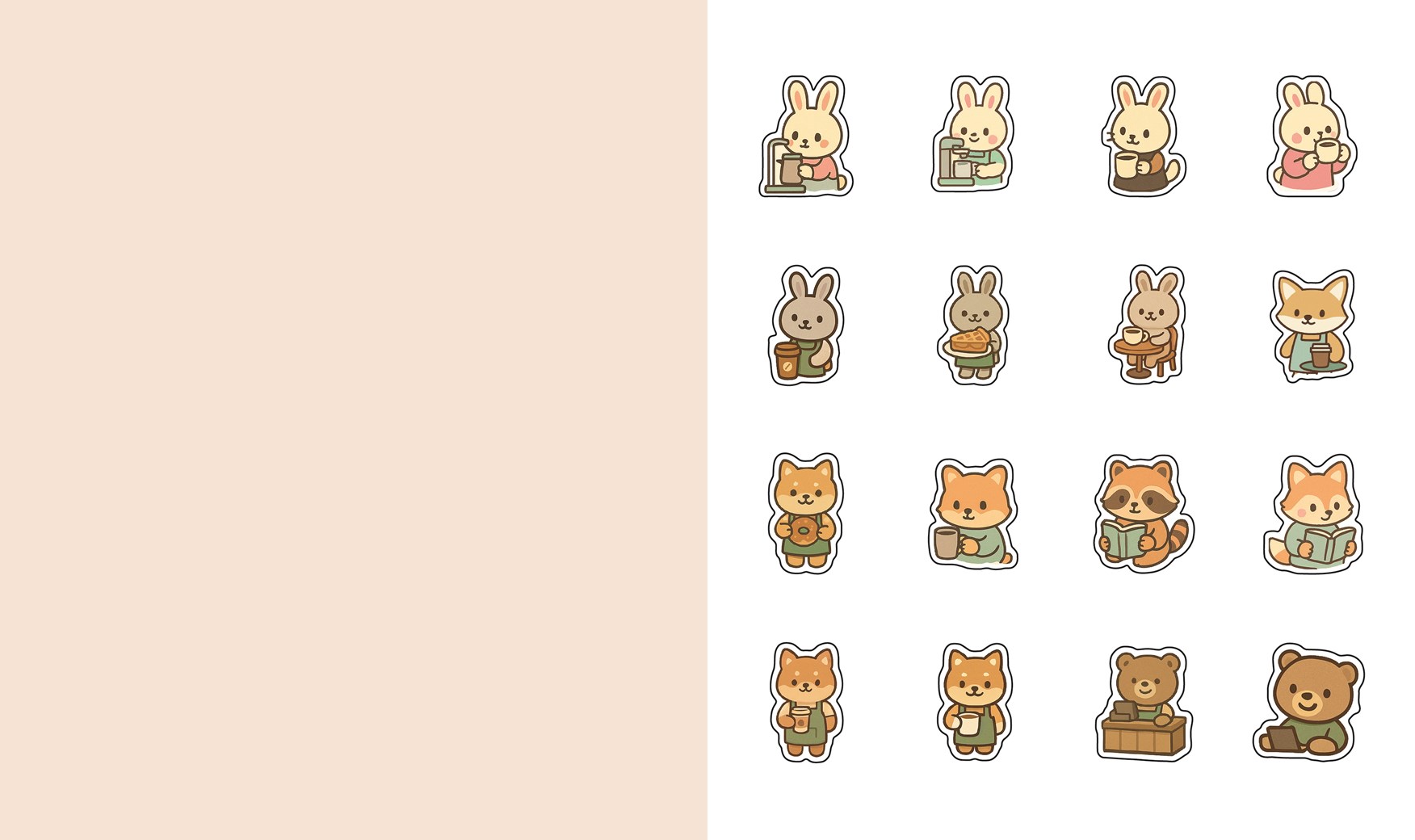 Cute 'n' Cozy Sticker Therapy: Coffee Shops - 5