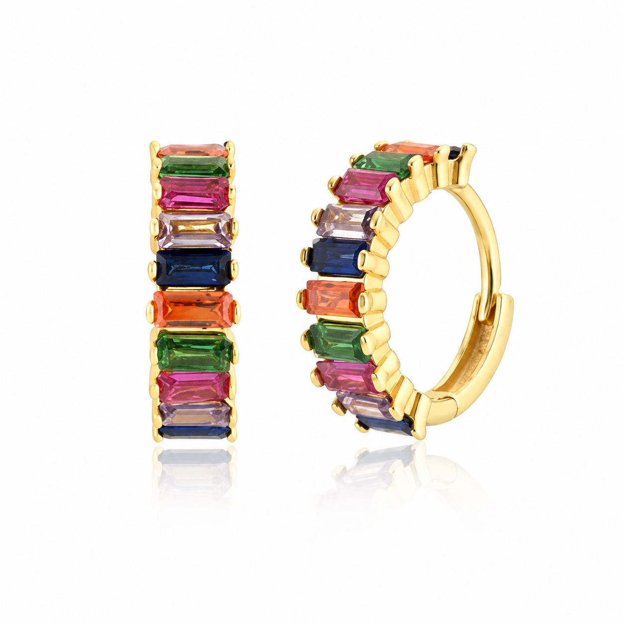 SANDRA EARRING MULTI GOLD