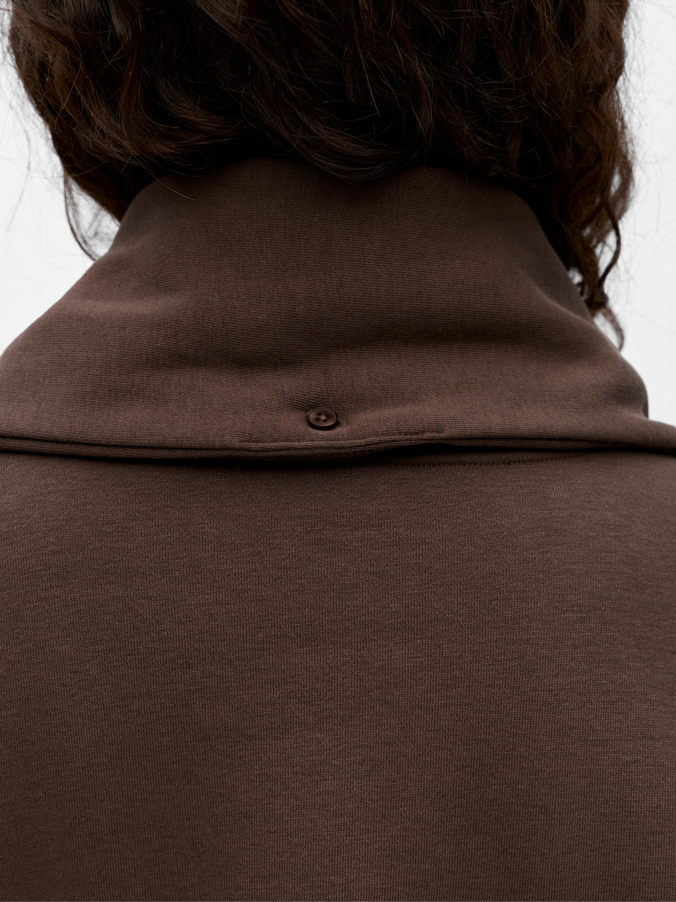 OBJARINA LS OZ TIE SWEATSHIRT NOOS Seal Brown - 5