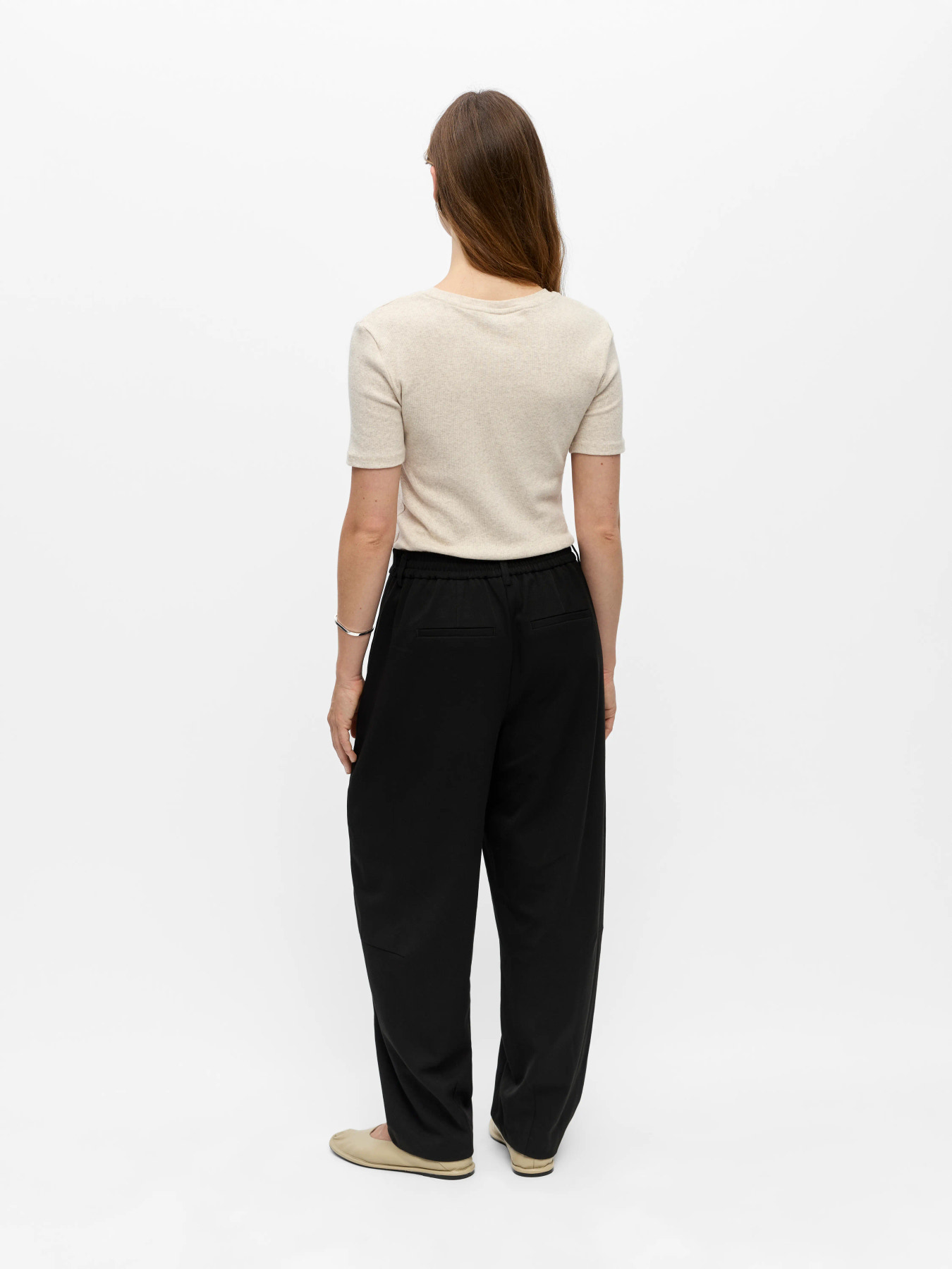 OBJLISA HW ANKLE BARREL PANT NOOS Black - 4