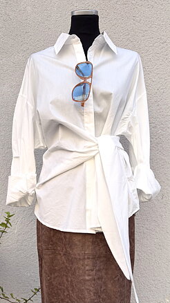 Knot blouse - white