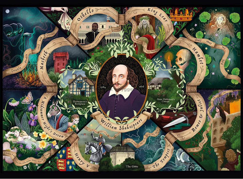 Shakespeare : Most Beloved Plays - Pussel 1000 bitar  - 2