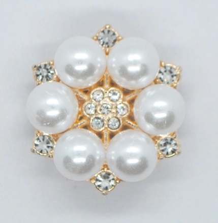 Knapp Smycke Pärlor & Strass
