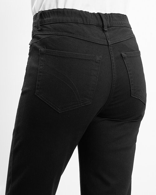 Mirakelbyxa Hannah kort regular svart denim - 3