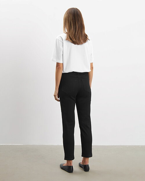 Mirakelbyxa Hannah kort regular svart denim - 9