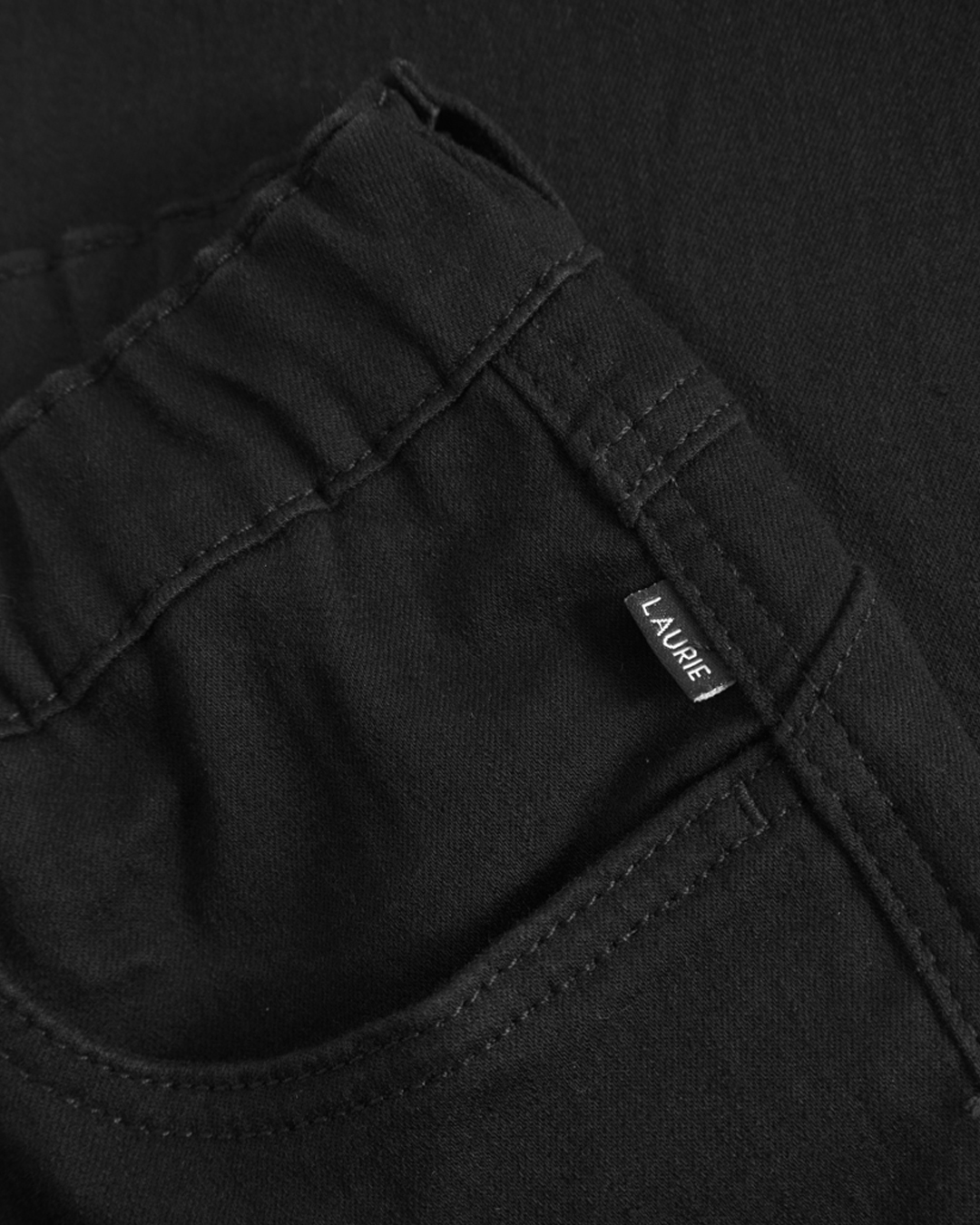 Mirakelbyxa Hannah kort regular svart denim - 5
