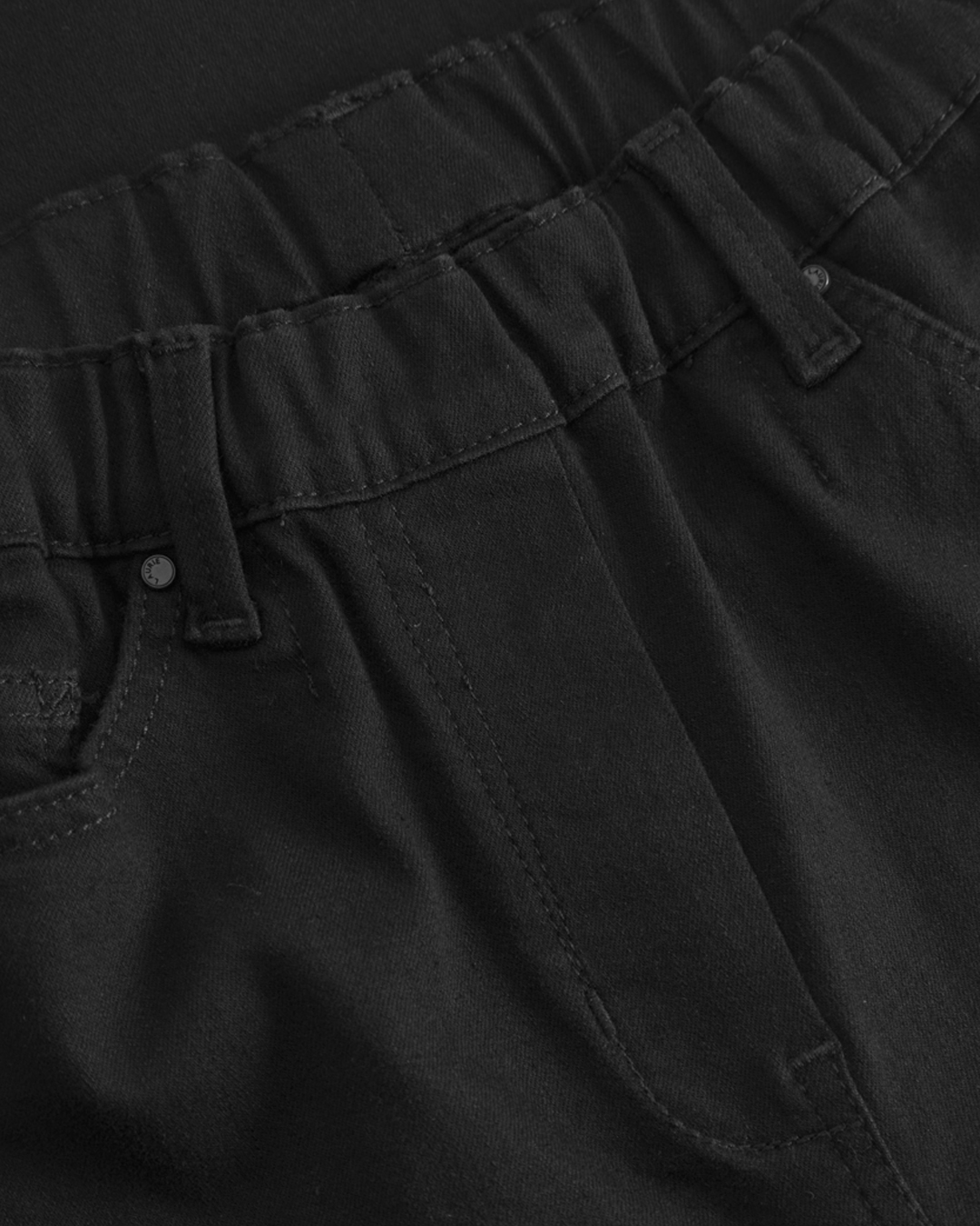 Mirakelbyxa Hannah kort regular svart denim - 4