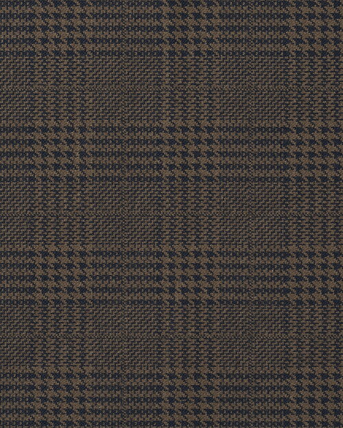 Mirakelbyxa Kelly regular hundtandsmönster blå/brun - 3