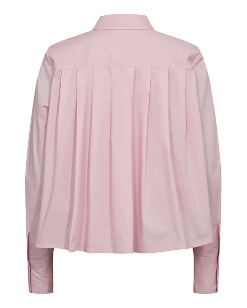 Skjorta Asho sydda veck bak rosa - 5