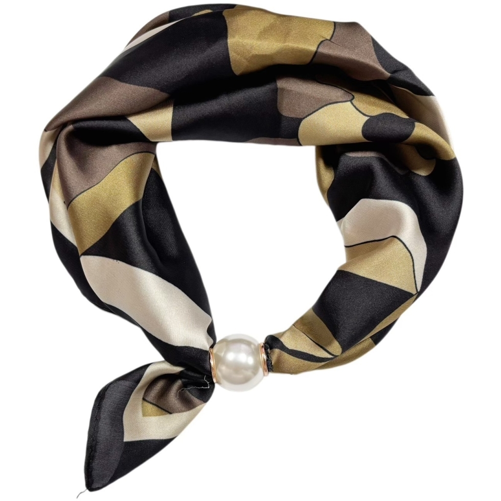 Qnuz - Scarf Retro & Pearl  Black - 2