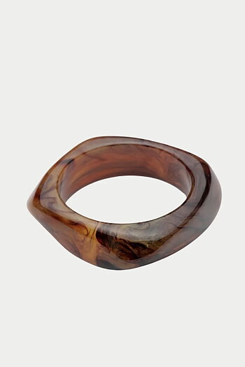 Bow 19 - Big Square Bracelet Brown