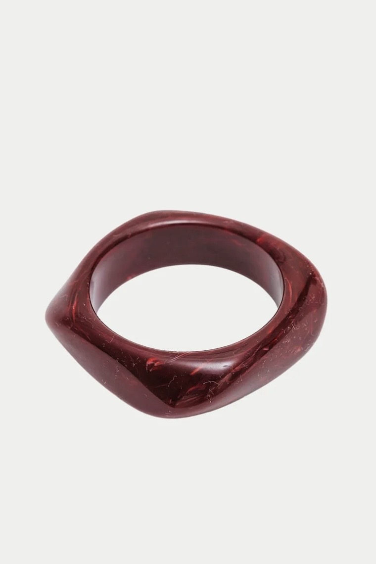 Bow 19 - Big Square Bracelet Burgundy