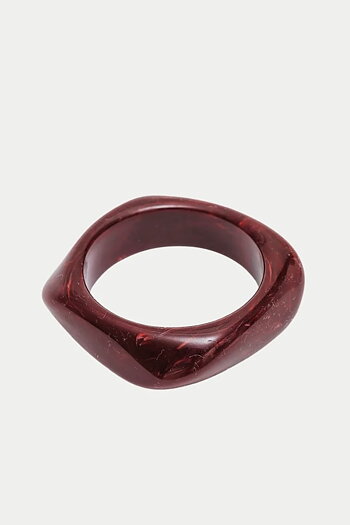 Bow 19 - Big Square Bracelet Burgundy
