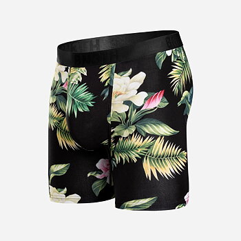 CLASSIC ICON BOXER BRIEF PRINT -  MAGNOLIA BLACK