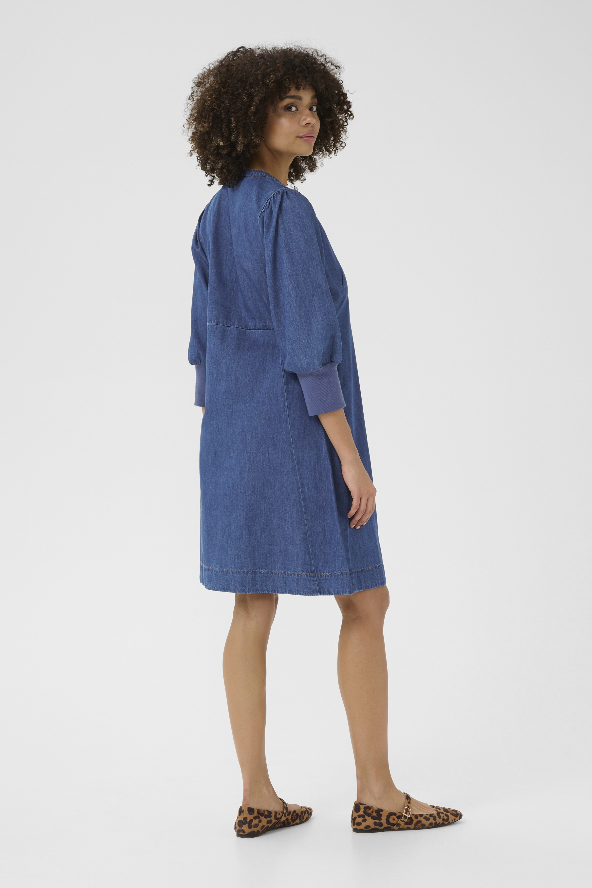 CUarpa Short Dress Dark Blue Wash - 5