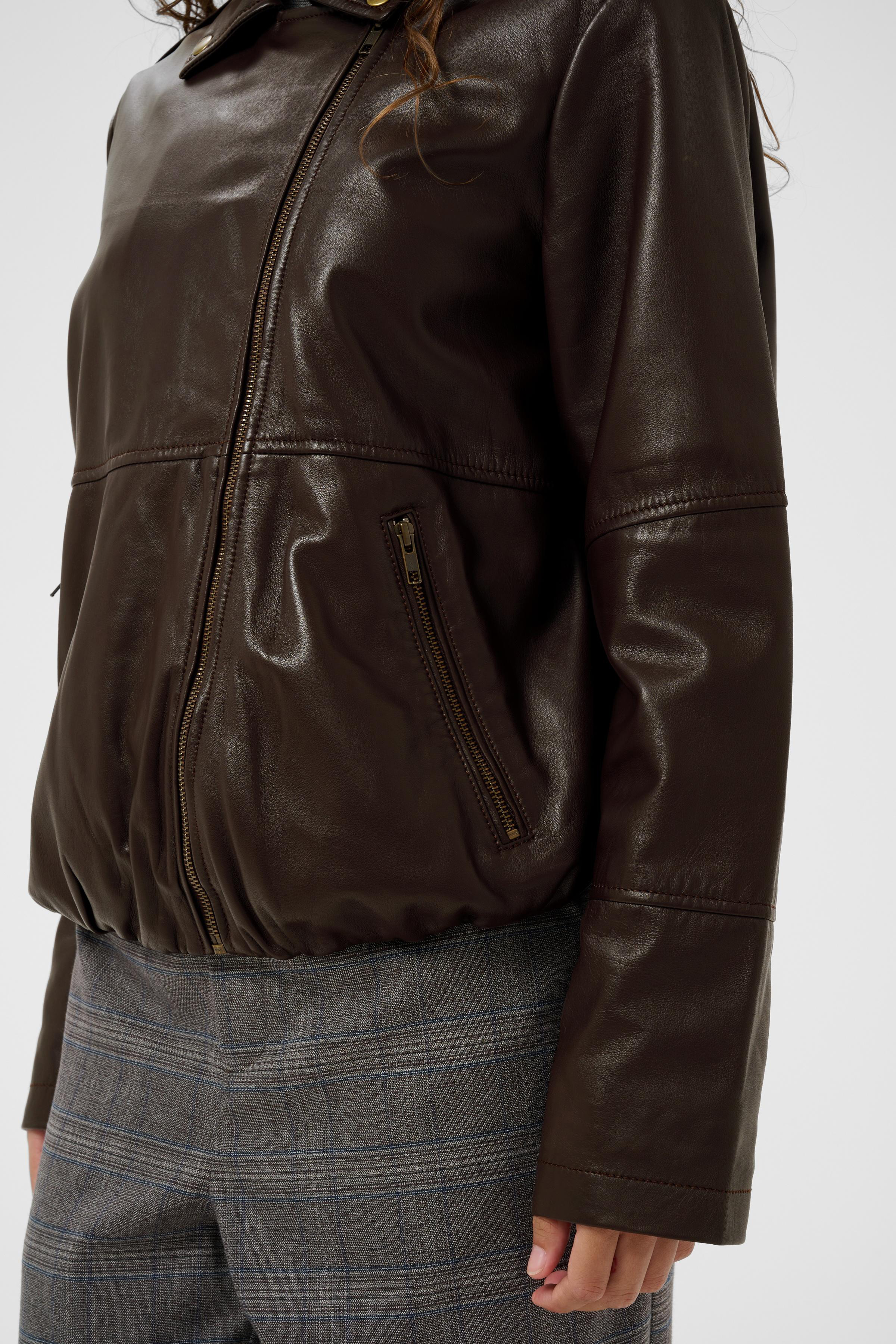 CUliopa Canja Leather Jacket Coffee Bean - 3