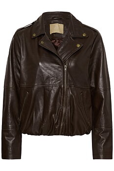 CUliopa Canja Leather Jacket Coffee Bean